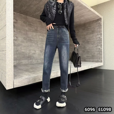 【11.19诗语美美哒】2025新款加绒牛仔裤子RMYY6096-