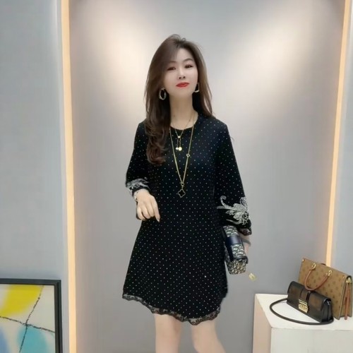 【12.18慧姐大码女装】2025新款连衣裙HM妹10290-7150