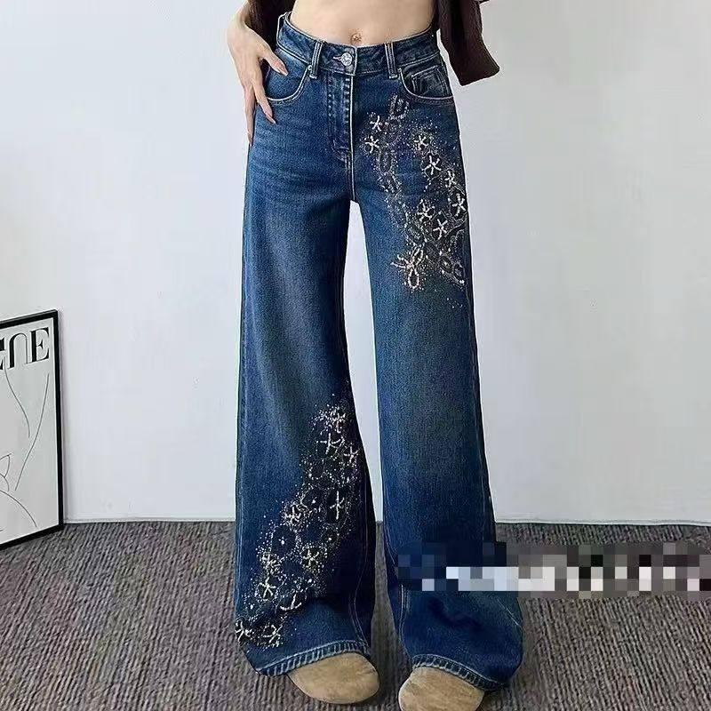 【12.26慧姐大码女装】2025新款重工钻牛仔加绒裤子JDS莎242-,女装/女士精品,大码羽绒服,淘宝优惠券,粉丝福利购,淘宝优惠卷