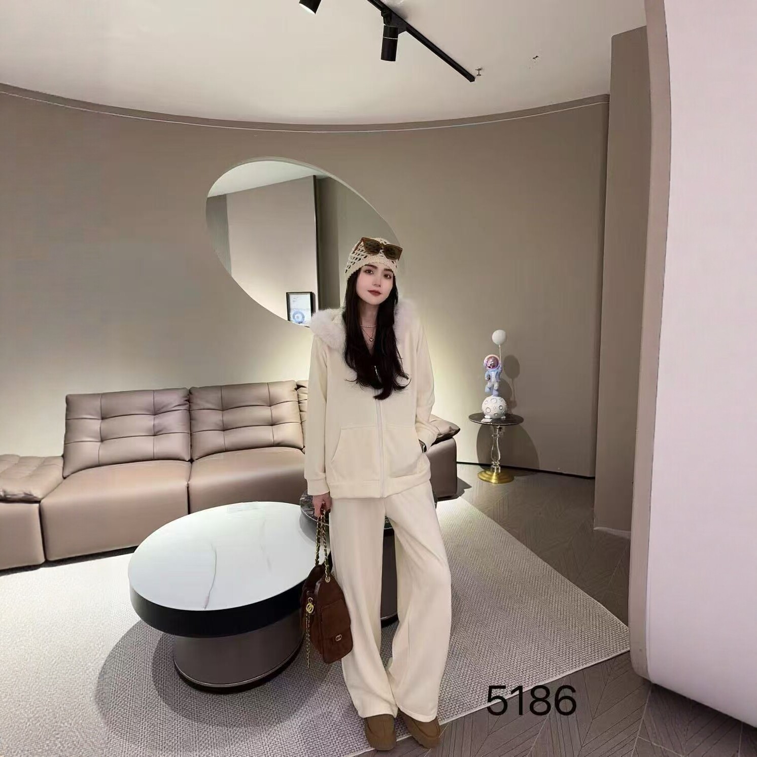 【11.28慧姐大码女装】2025新款加绒两件套装DTT5186-