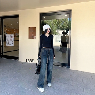 加绒牛仔裤 2025新款 女装 子CCJ165 11.12慧姐大码