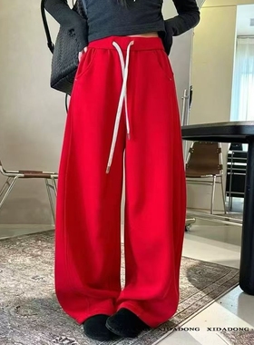 【1.9慧姐大码女装】2025新款裤子CC橙7620-