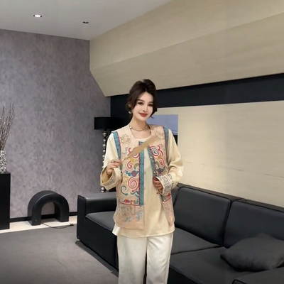 【1.8慧姐大码女装】2025新款衬衫PDD嘟3770-