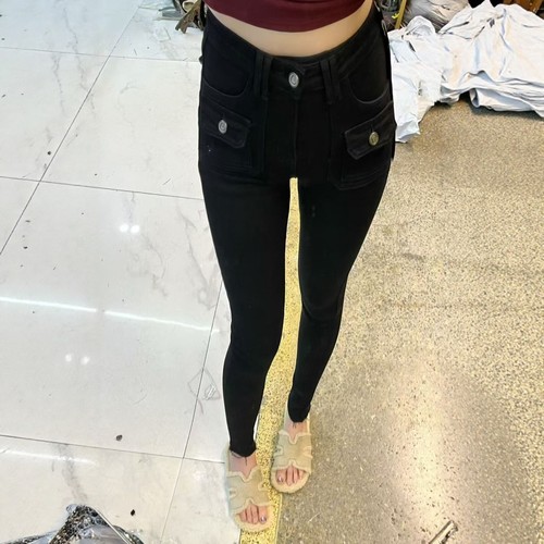 【11.2慧姐大码女装】2025新款磨毛小黑裤子JYT55020-