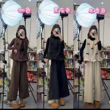 【12.15慧姐大码女装】2025新款款三件套装YB500-