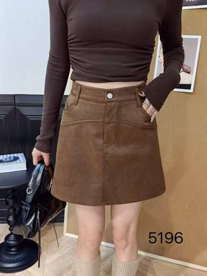 【12.18慧姐大码女装】2025新款鹿皮绒半身裙DTT甜5196-