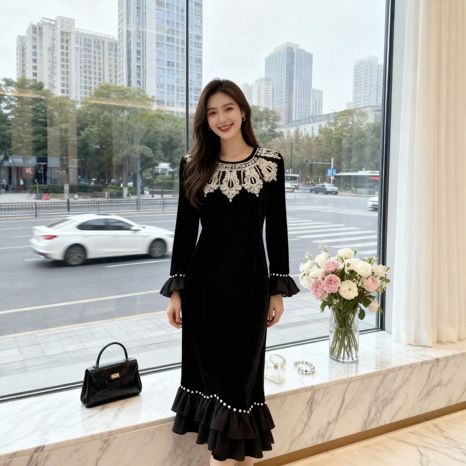 【11.19诗语美美哒】2025新款高端连衣裙HMD2118-