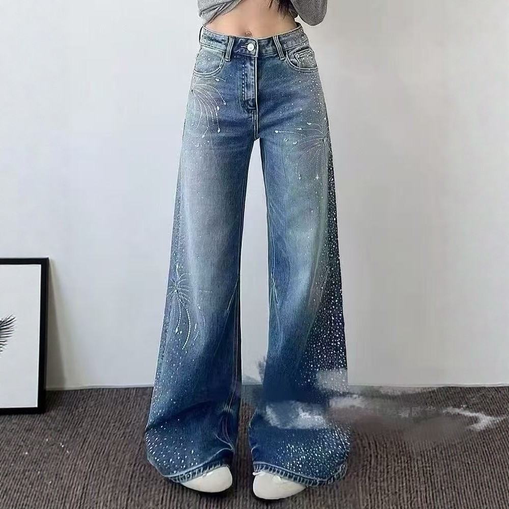 【12.26慧姐大码女装】2025新款加绒满钻牛仔裤子JDS239-,女装/女士精品,大码羽绒服,淘宝优惠券,粉丝福利购,淘宝优惠卷