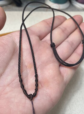 简约编织可调项链绳百搭
