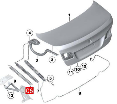 适用5系F18E60后备箱撑杆520 523 525 528 530尾盖弹簧液压杆
