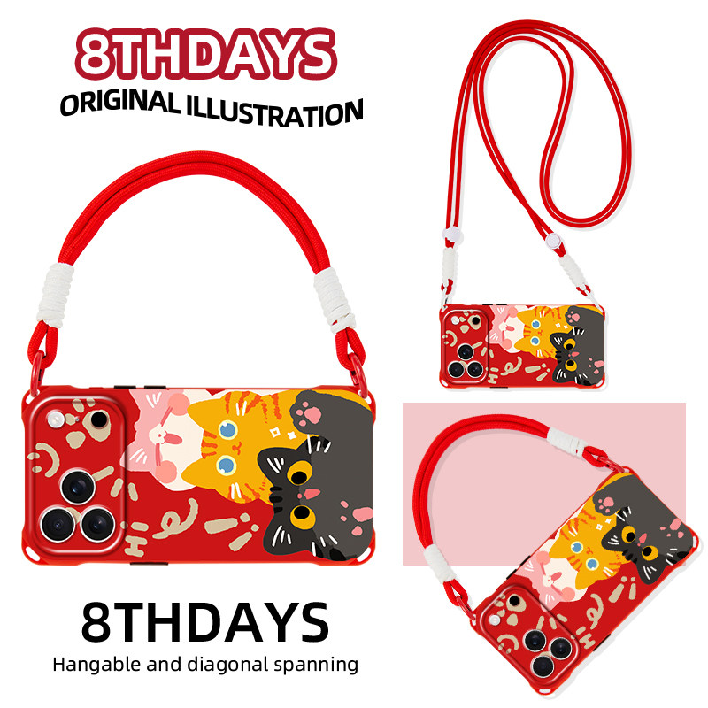 红色新年款手机壳适用苹果17挂绳斜挎16高级时尚14腕带手提13镜头全包12华为pura80可爱猫咪小米15,3C数码配件,手机保护套/壳,淘宝优惠券,粉丝福利购,淘宝优惠卷