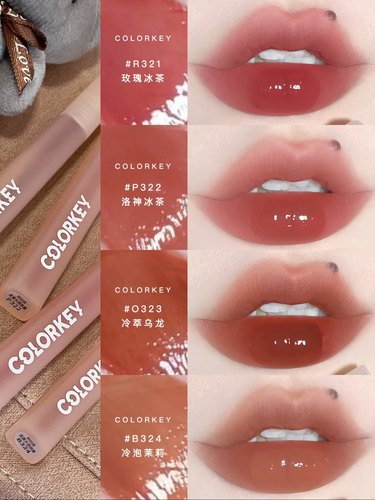 Colorkey珂拉琪水雾唇露303镜面雾面唇釉口红显白哑光305