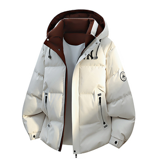 外套潮流 加厚保暖宽松防寒加大码 奥莱联名2025冬季 连帽羽绒服男式