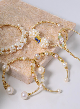 天然珍珠小众复古女士