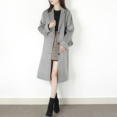 徕倩羊毛中长款通勤羊毛大衣