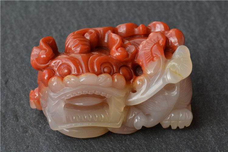 正宗云南天然黄龙玉霸王貔貅吊坠手把玩件玉石小摆件手工雕刻