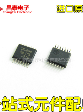 进口原装 CD4066BPWR TSSOP-14 丝印CM066B 信号开关逻辑IC 贴片