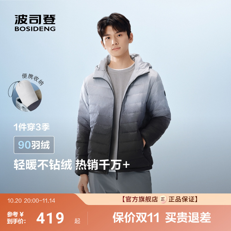 春季排骨条轻薄三防羽绒服