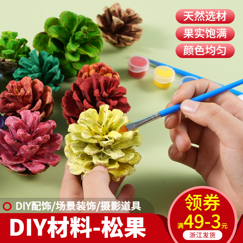 diy材料松果果实饱满颜色均匀