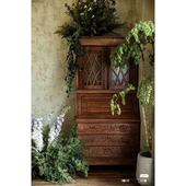 诧寂风婚纱摄影复古道具影楼沙发钢琴道具柜子做旧书柜实木沙发