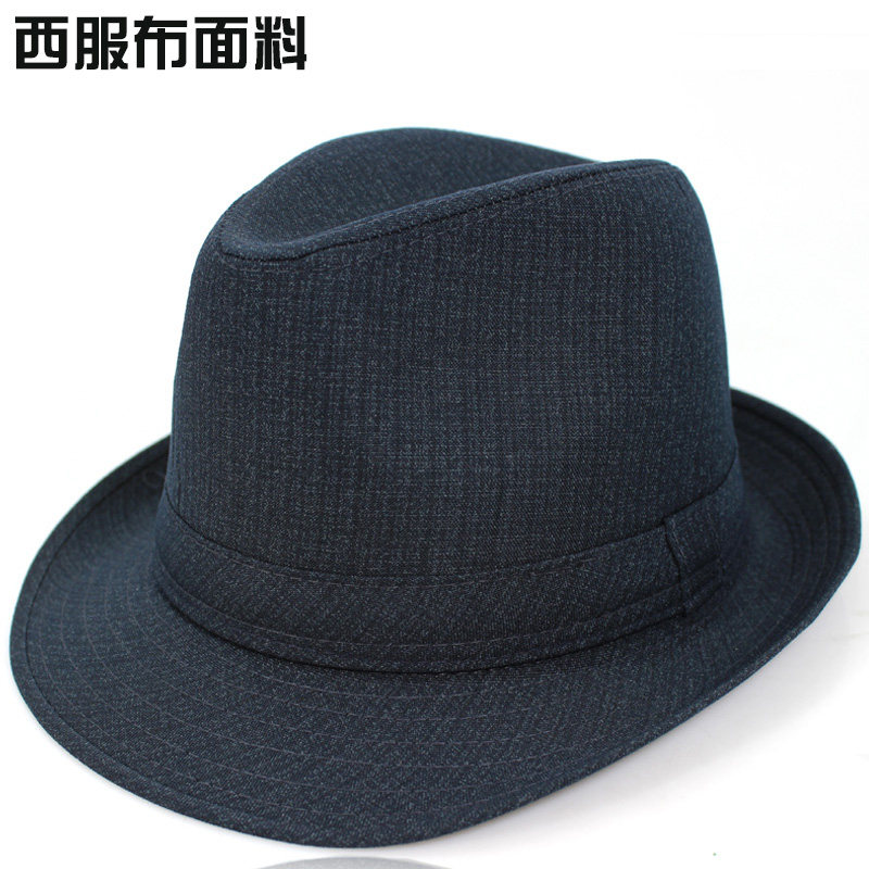 布料礼帽男毡帽春夏爵士帽绅士帽