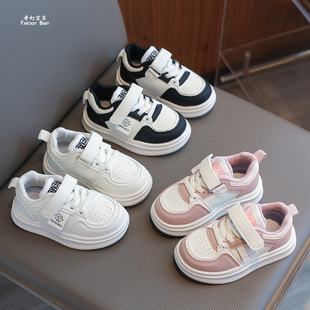 女童运动鞋2025新款轻便跑步软底学步1-6岁宝宝小白鞋男童鞋子秋3