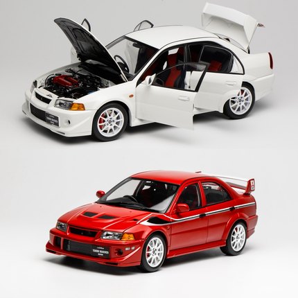 三菱Lancer Evolution IV EVO4代 (6.5) MH 1:18 合金汽车模型白