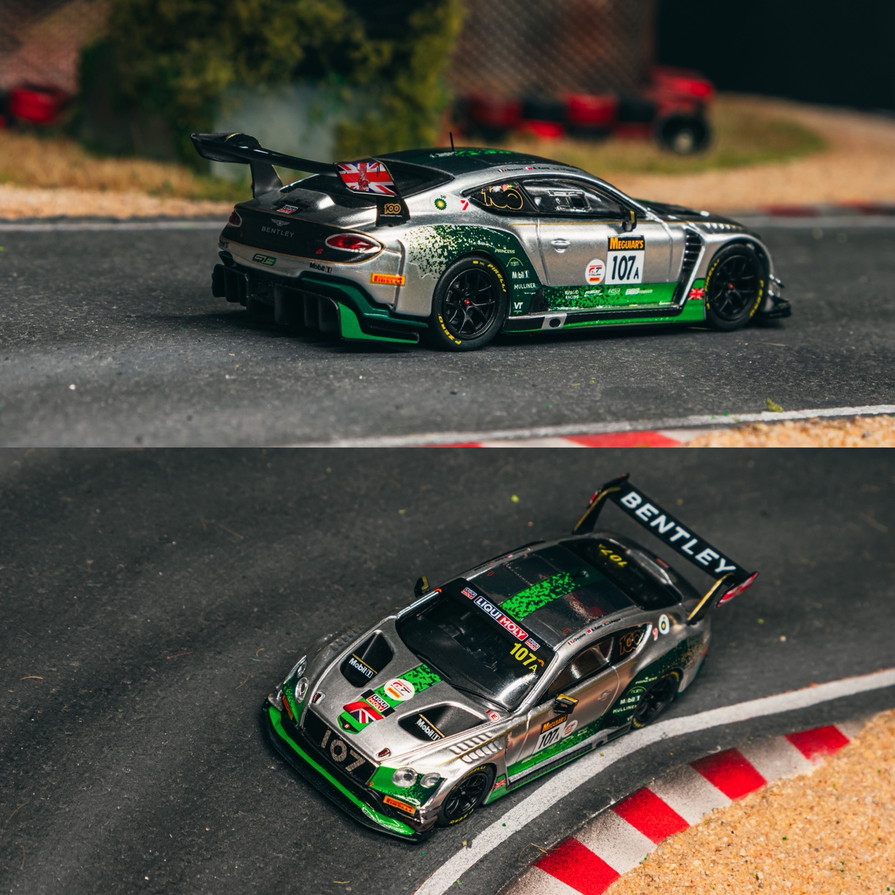 TW 1:64 宾利Bentley Continental GT3 2019赛季 仿真合金车模银