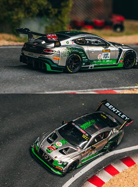 TW 1:64 宾利Bentley Continental GT3 2019赛季 仿真合金车模银