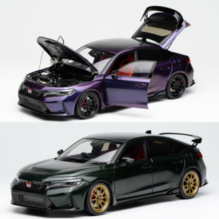 收藏本田思域Civic Type R FL5 墨绿色 MH 1:18 合金全开汽车模型