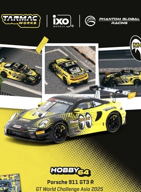 TW 1:64 保时捷911 GT3 R GT 2025亚洲世界挑战赛 合金汽车模型
