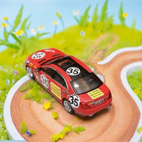 收藏奔驰S级 S600L W221 W140 SW 1:64 红猪35# 仿真合金汽车模型