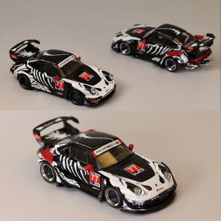 Morecar 1:64 保时捷RWB 963 993 化骨龙77#涂装合金汽车模型收藏
