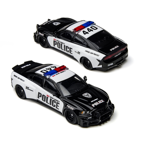 道奇战马斗殴者 宿敌Charger Brawler 警车TM/PSC 1:64  合金车模