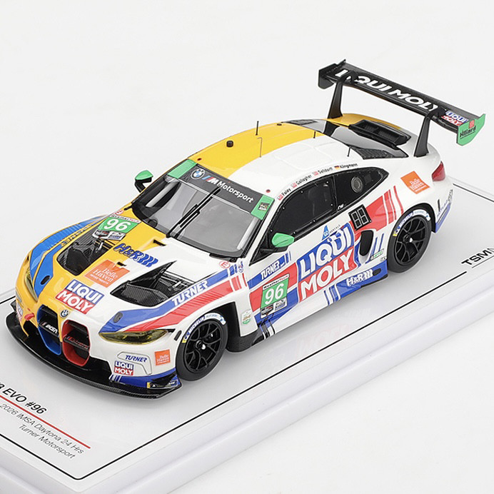 TSM 1:43 宝马M4 GT3 EVO 96#力魔涂装 IMSA耐力赛车 汽车模型