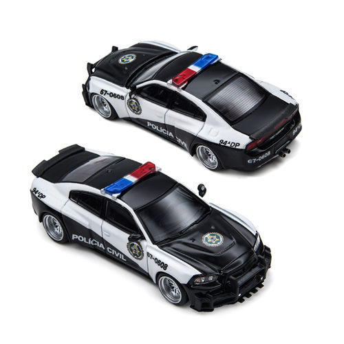 TM/PSC 1:64 道奇战马 斗殴者 Charger Brawler LSPD警车合金车模