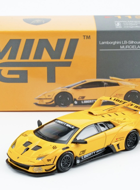 MINIGT 1:64 兰博基尼WORKS MURCIELAGO GT EVO 1135# 合金车模黄