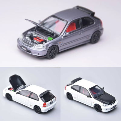 本田思域Civic Type-R EK9 第一代 Model One 1:64FH合金开盖车模