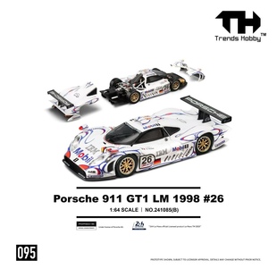 勒芒冠军车 保时捷911 1998年 开盖合金汽车模型 GT1