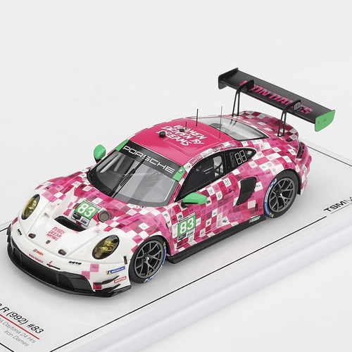 TSM 1:43 保时捷911 992 GT3 R IMSA赛车 铁娘子车队仿真汽车模型