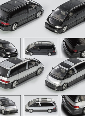 丰田TOYOTA 普瑞维亚PREVIA 大霸王 Mortal 1:64 MPV合金汽车模型