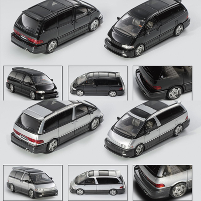 丰田TOYOTA 普瑞维亚PREVIA 大霸王 Mortal 1:64 MPV合金汽车模型