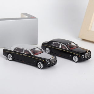 限量版 黑色 Phantom 劳斯莱斯幻影7代全开汽车模型 DCM VII
