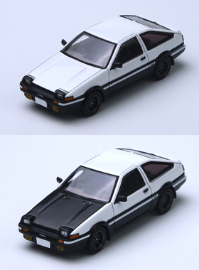 ATS 1:64 丰田toyota AE86 头文字D 藤原豆腐店 合金汽车模型收藏