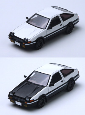 ATS 1:64 丰田toyota AE86 头文字D 藤原豆腐店 合金汽车模型收藏