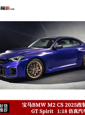 GT SPIRIT 1:18 宝马BMW M2 CS 2025改装 GT552 仿真树脂汽车模型