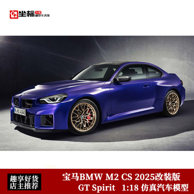 GT SPIRIT 1:18 宝马BMW M2 CS 2025改装 GT552 仿真树脂汽车模型