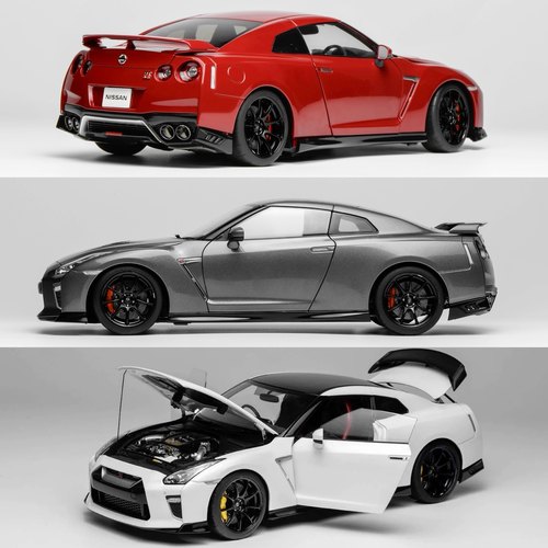 MH 1:18 日产尼桑GT-R R35 NISMO T-Spec Edition 合金全开车模白