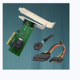 U.2转pcie x4转接卡nvme u.2 8643-8639nvme双口四口X8 X16扩展