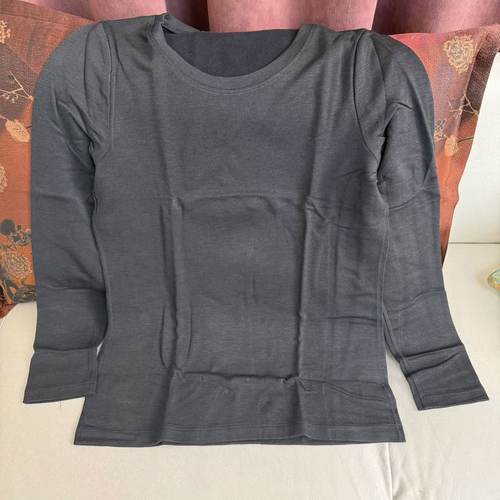 米瑞多娜 真丝拉绒打底衫 桑蚕丝  针织上衣打底衫